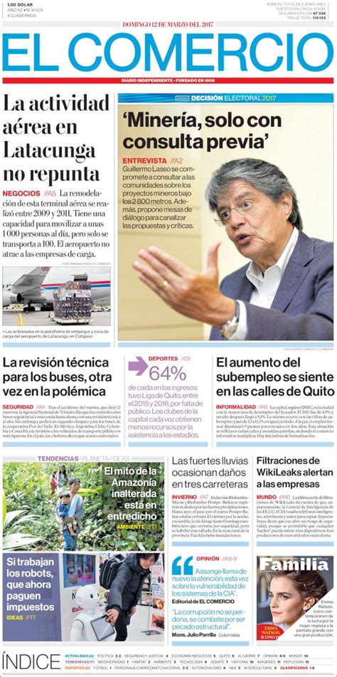 el comercio ecuador hoy.